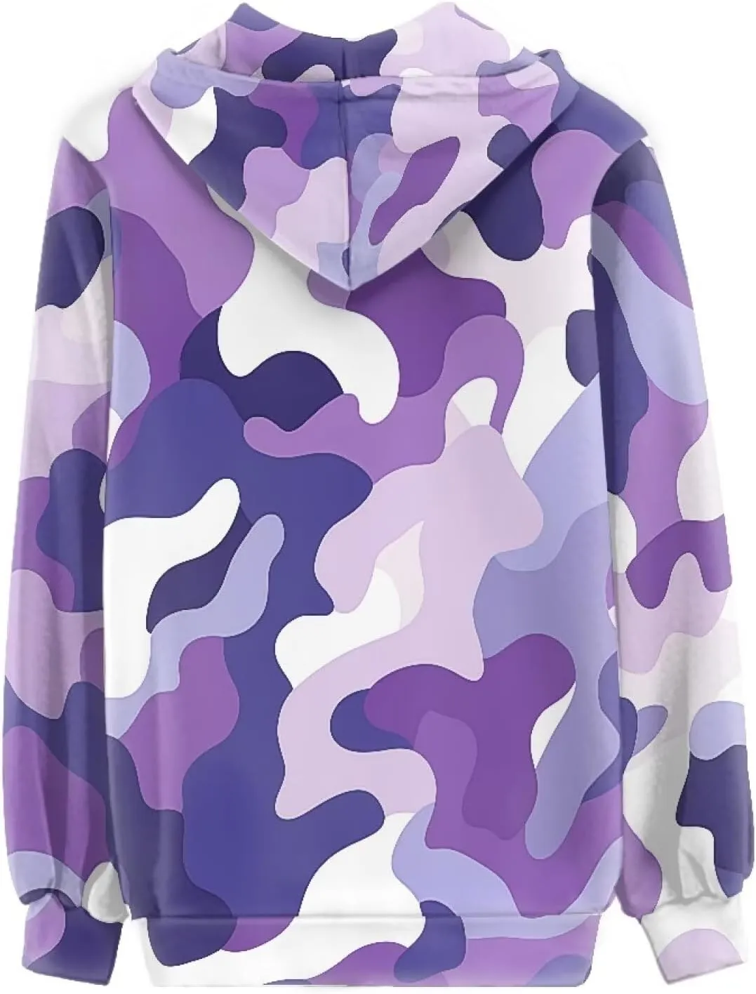 Womens Zip Up Hoodies Long Sleeve Hooded Sweatshirts Oversized Drawstring Hooded Jacket with Pockets