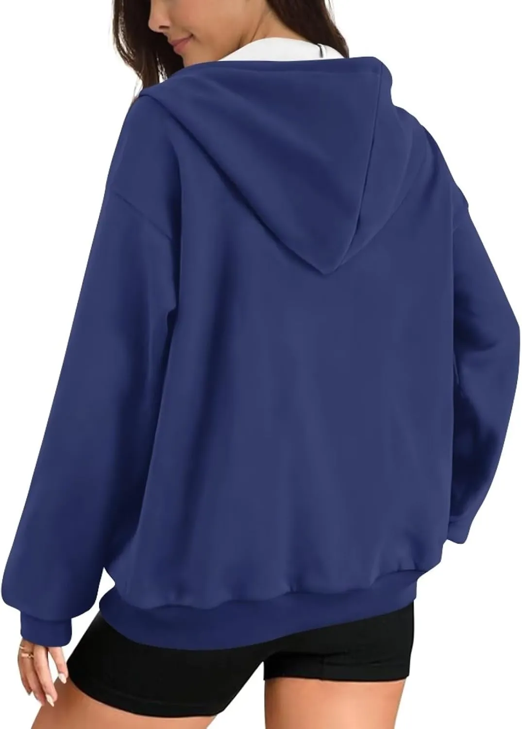 Womens Zip Up Hoodies Oversized Sweatshirt y2k Vintage Jacket Graphic Fall Outfits XS-4XL