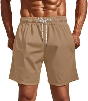 Xiaojmake Men's 5" Athletic Running Shorts Quick Dry Lightweight Workout Sports Gym Training Short Swim Trunks with Pockets
