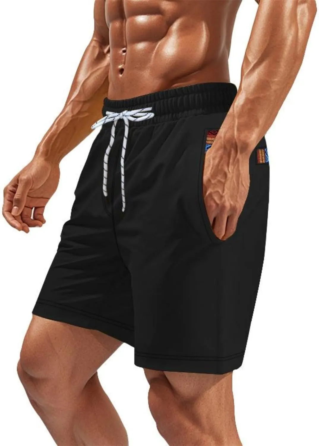Xiaojmake Men's 5" Athletic Running Shorts Quick Dry Lightweight Workout Sports Gym Training Short Swim Trunks with Pockets