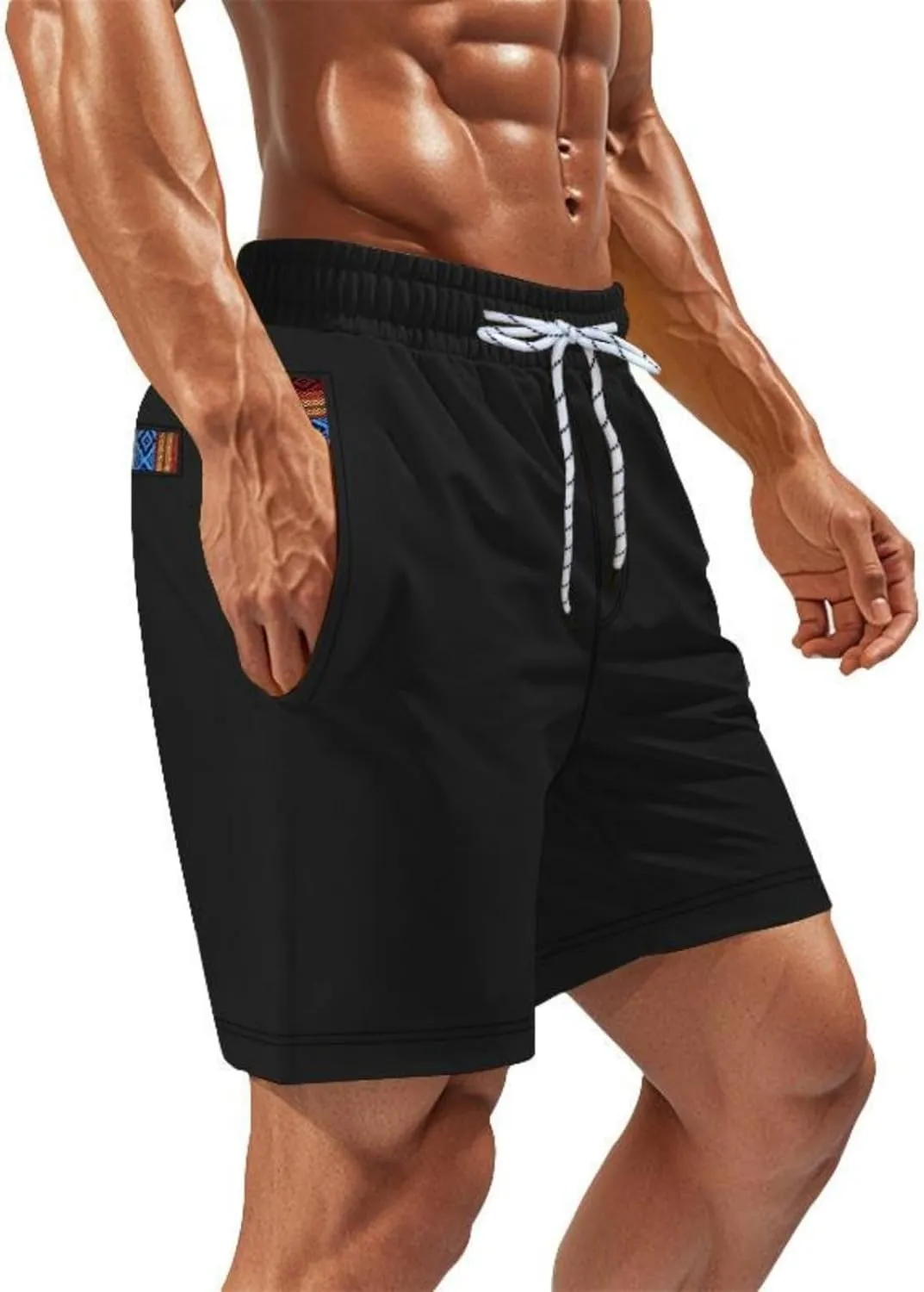 Xiaojmake Men's 5" Athletic Running Shorts Quick Dry Lightweight Workout Sports Gym Training Short Swim Trunks with Pockets