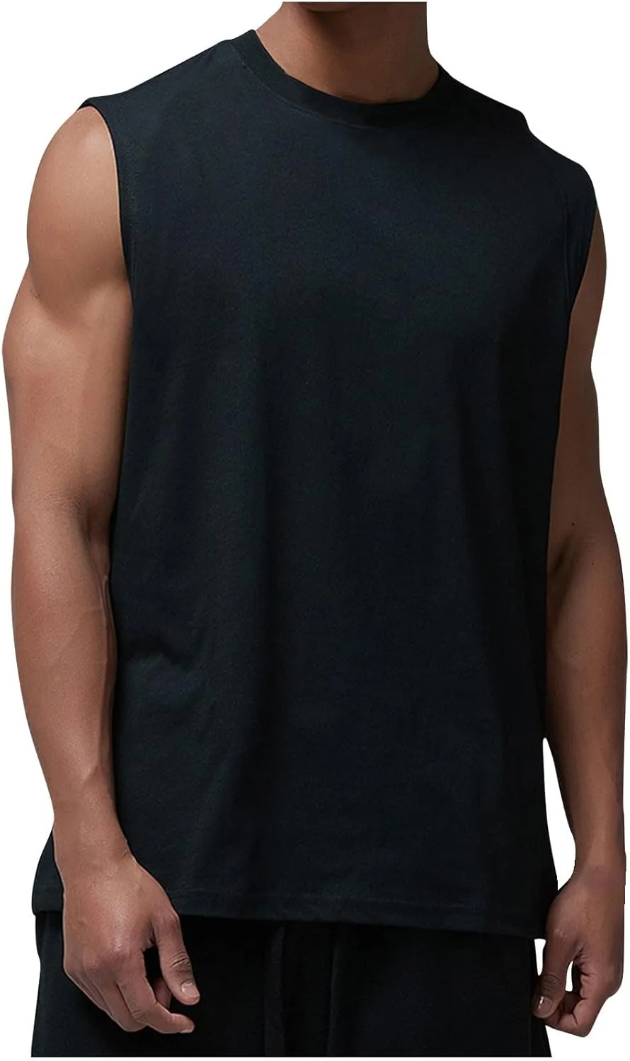 Xiaojmake Mens Sleeveless UPF 50  Tank Shirts Quick Dry Workout Tank Top UV Protection Running Gym Outdoor Athletic T Shirts