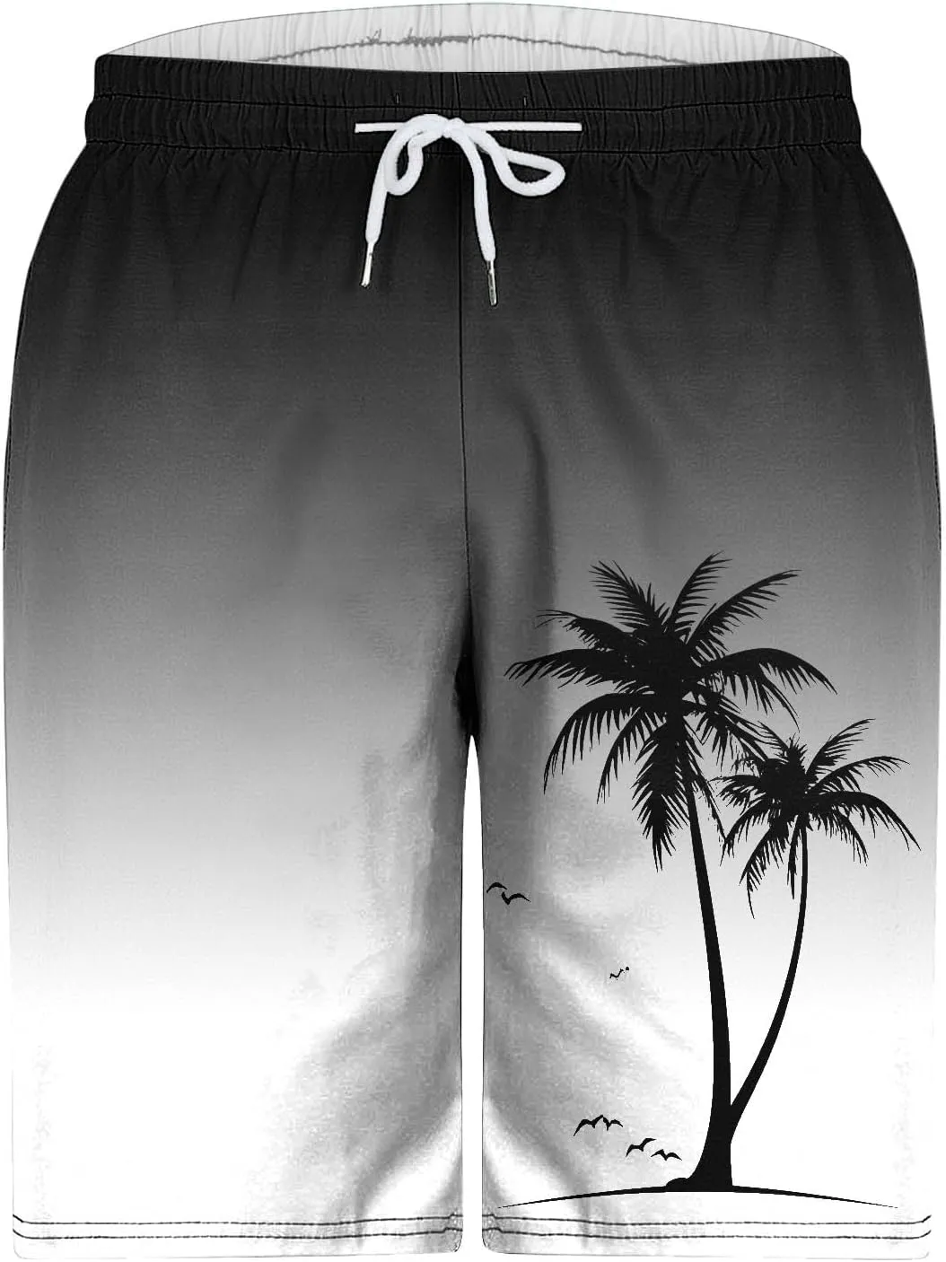 Xiaojmake Mens Swim Trunks 9 Inch Quick Dry Beach Board Shorts Hawaiian Tropical Swimwear Bathing Suit Swim Short with Pocket