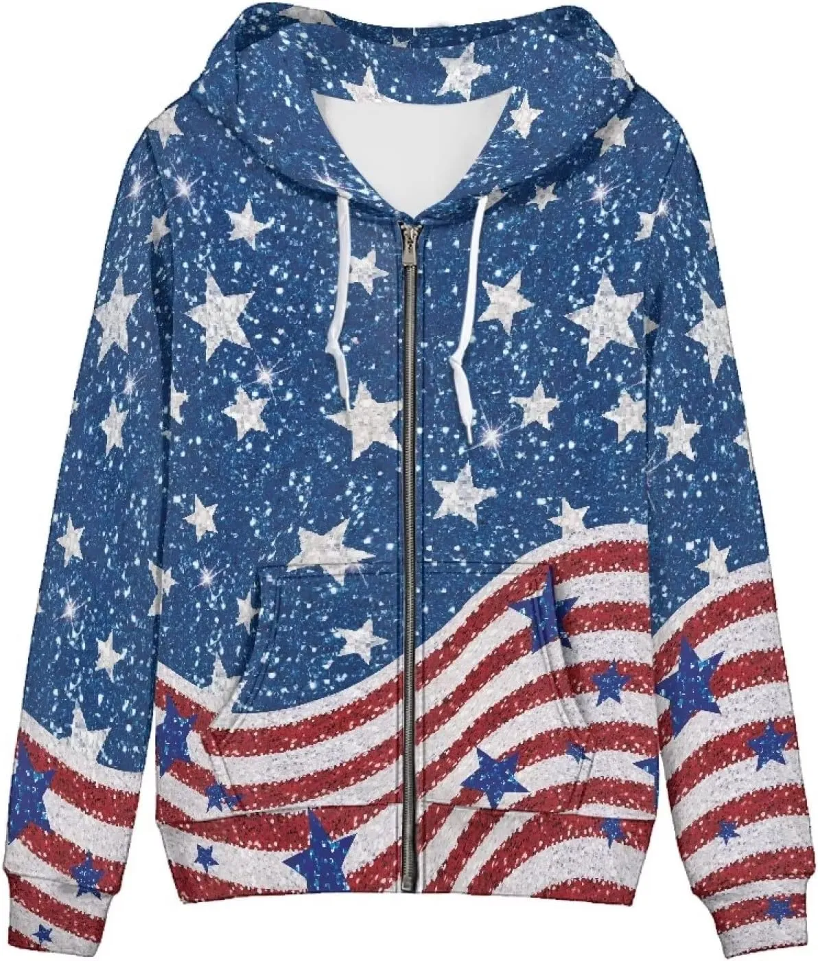 Yuuxorilu Womens Zip Up Hoodies Long Sleeve Fall Oversized Sweatshirts Y2K Jacket with Pockets