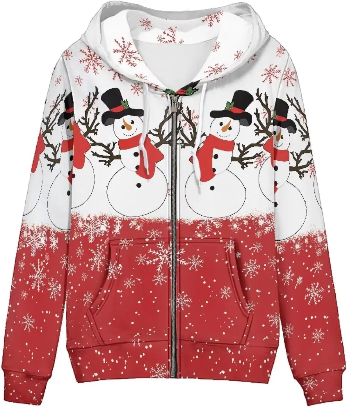 Yuuxorilu Womens Zip Up Hoodies Long Sleeve Fall Oversized Sweatshirts Y2K Jacket with Pockets